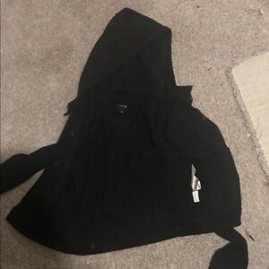 Black Jean jacket kids large